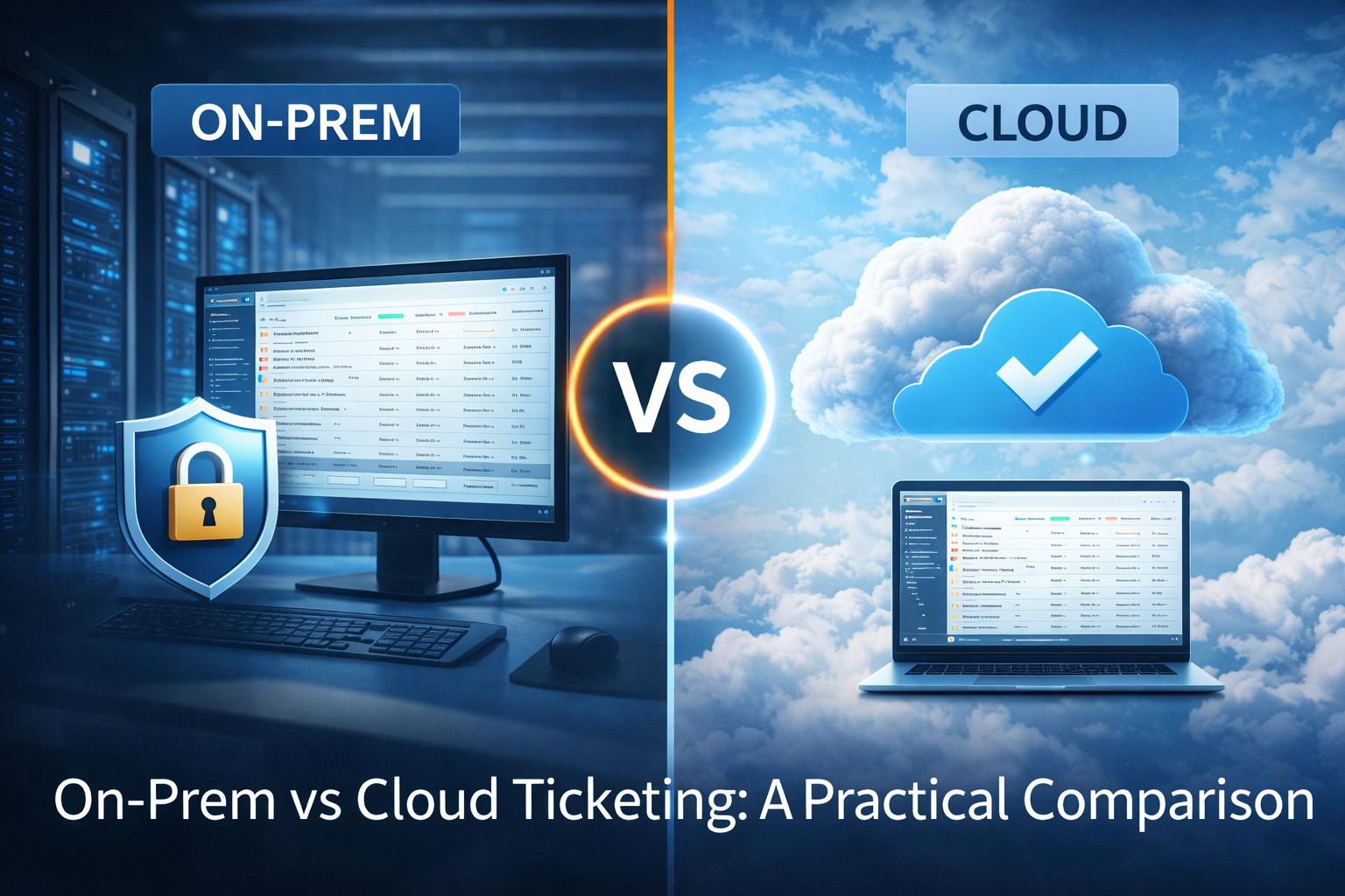 On-Prem vs Cloud Ticketing: A Practical Comparison