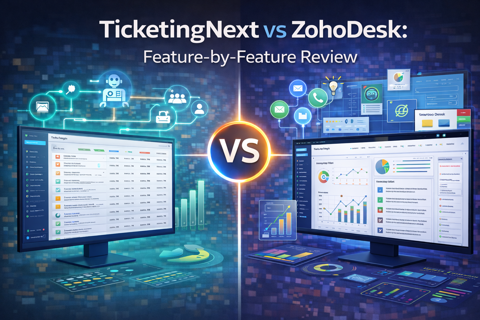 TicketingNext vs ZohoDesk: Feature-by-Feature Review