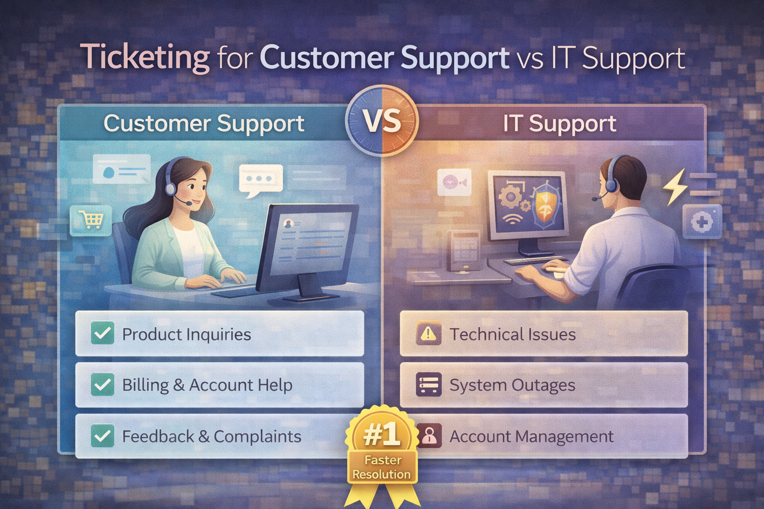 Ticketing for Customer Support vs IT Support
