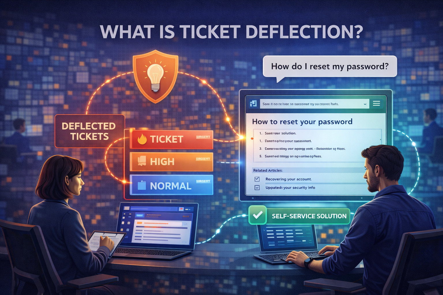 ChatGPT Image Dec 24, 2025, 10_11_48 PM What Is Ticket Deflection?