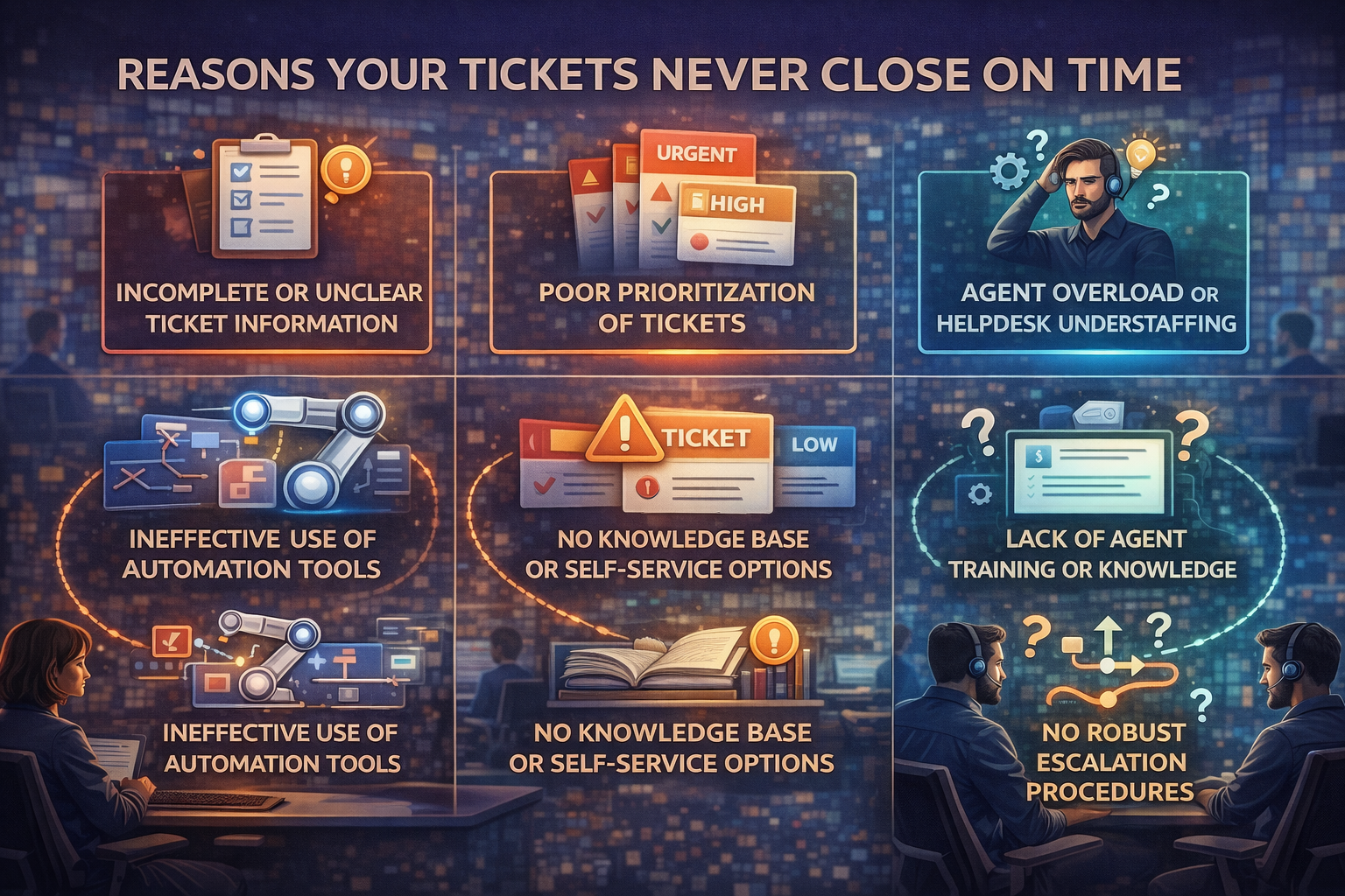 Reasons Your Tickets Never Close on Time