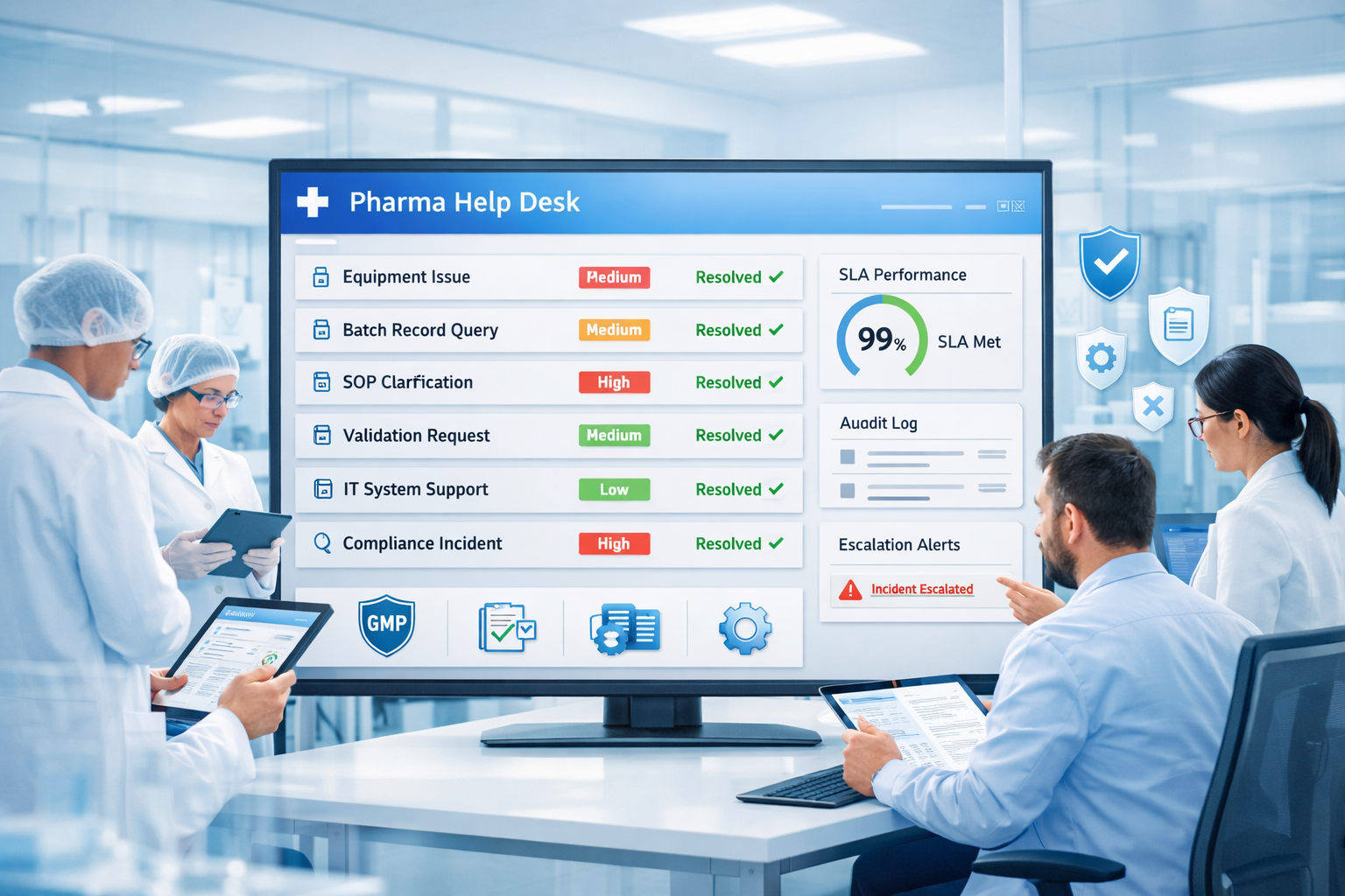 help desk software for pharmaceutical companies