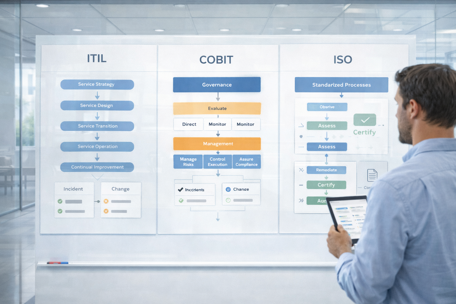 ITSM Frameworks Explained: ITIL, COBIT, ISO