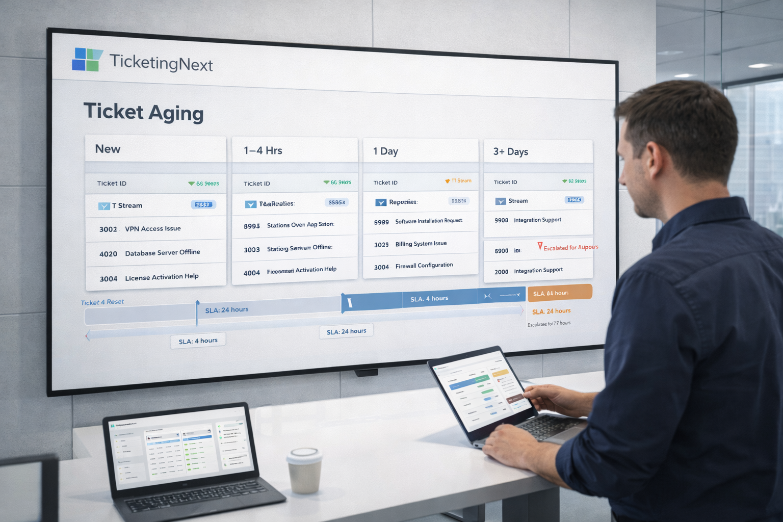 TicketingNext Ticket Aging System
