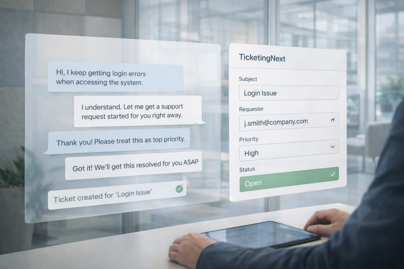 TicketingNext Chat Ticketing Integration TicketingNext Chat Ticketing Integration