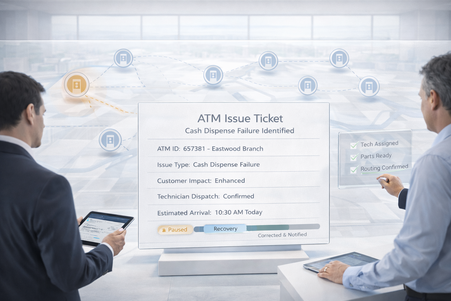 Ticketing for ATM Issues