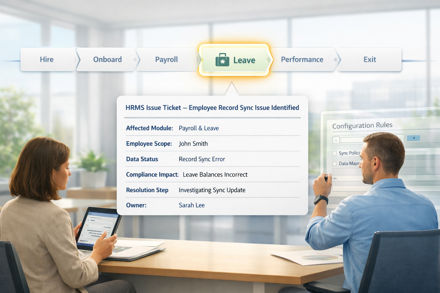 Ticketing for HRMS Issues