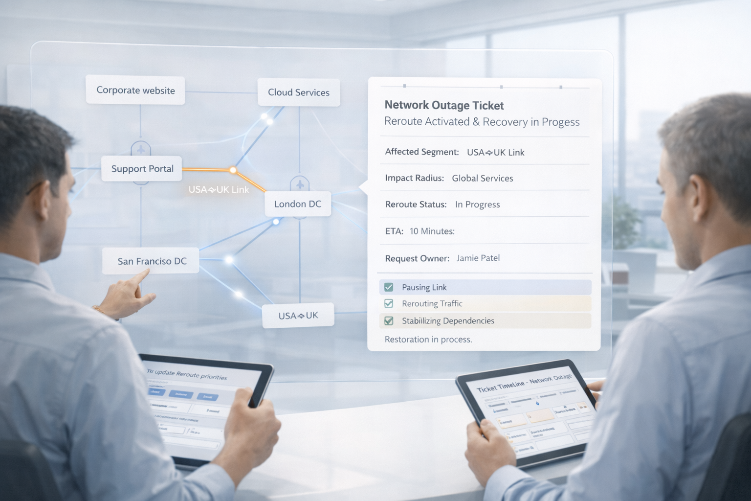 Ticketing for Network Outages