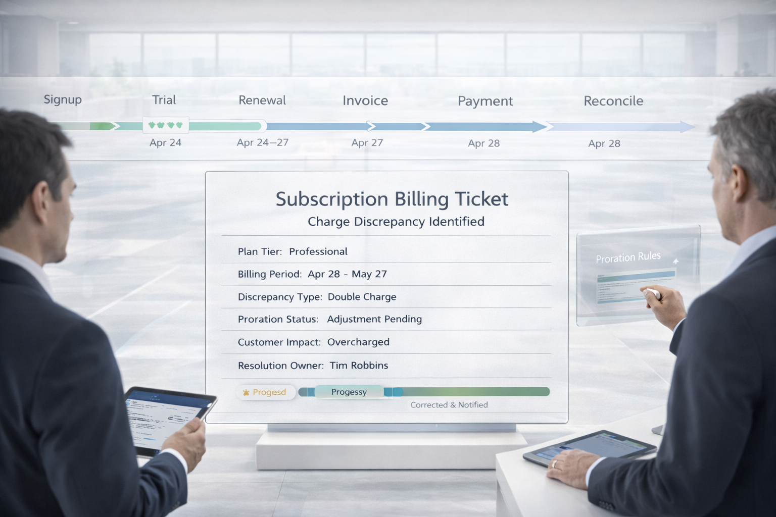 Ticketing for Subscription Billing Issues