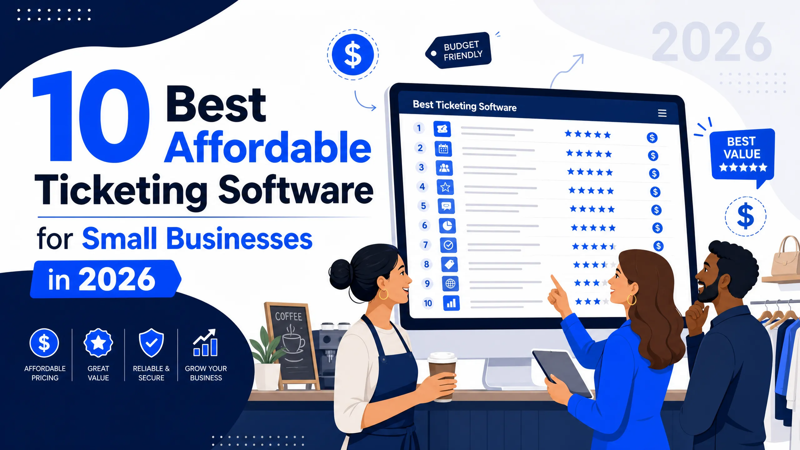 10 Best Affordable Ticketing Software for Small Businesses in 2026