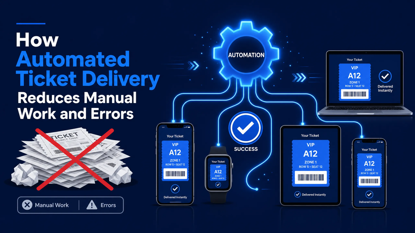 How Automated Ticket Delivery Reduces Manual Work and Errors