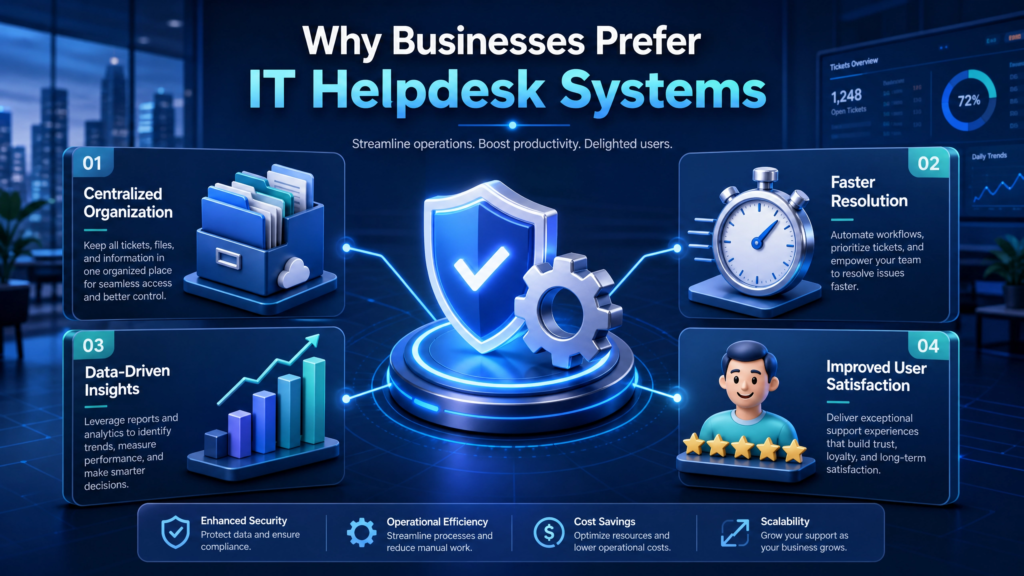 Why Businesses Prefer an IT Helpdesk Ticketing System